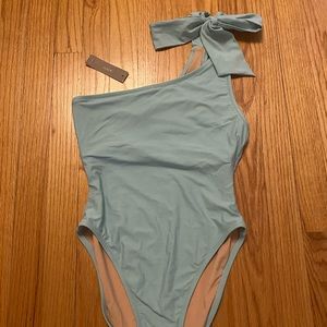 J. Crew Bow-Tie One Shoulder Swimsuit Size 6